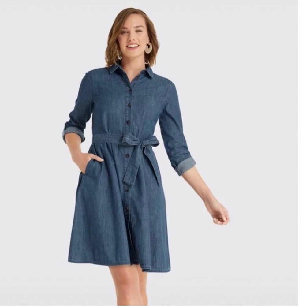 Draper James Chambray Shirt Dress